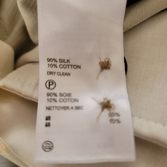 Tommy Bahama Mens Silk Khaki Colored Chino Shorts Size 38 Casual Vacation Pleat - Picture 6 of 10